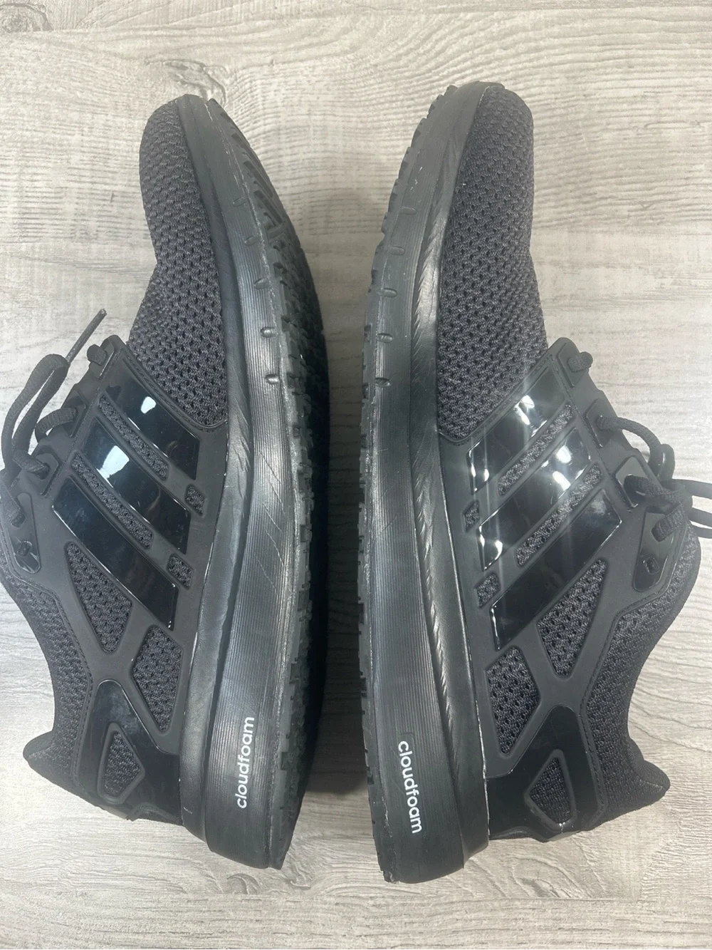 Adidas Cloudfoam AllBlack Running Sneakers Men’s Size 11.5Lightweight Athletics
